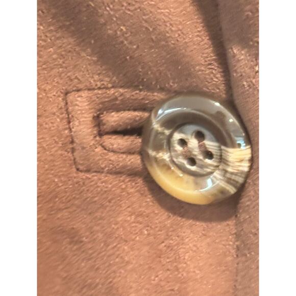 Gallery XL Ladies Faux Leather & Suede Button Down & Hooded Mid Length Coat - Picture 6 of 16